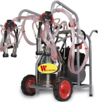 Milking Machine (Single Bucket Double Cluster Trolley)